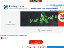 Tablet Screenshot of caringhouse.com.pk